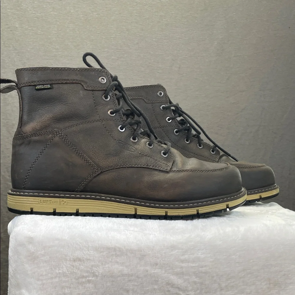 Keen Men's Brown Leather Lace-Up‎ Boots